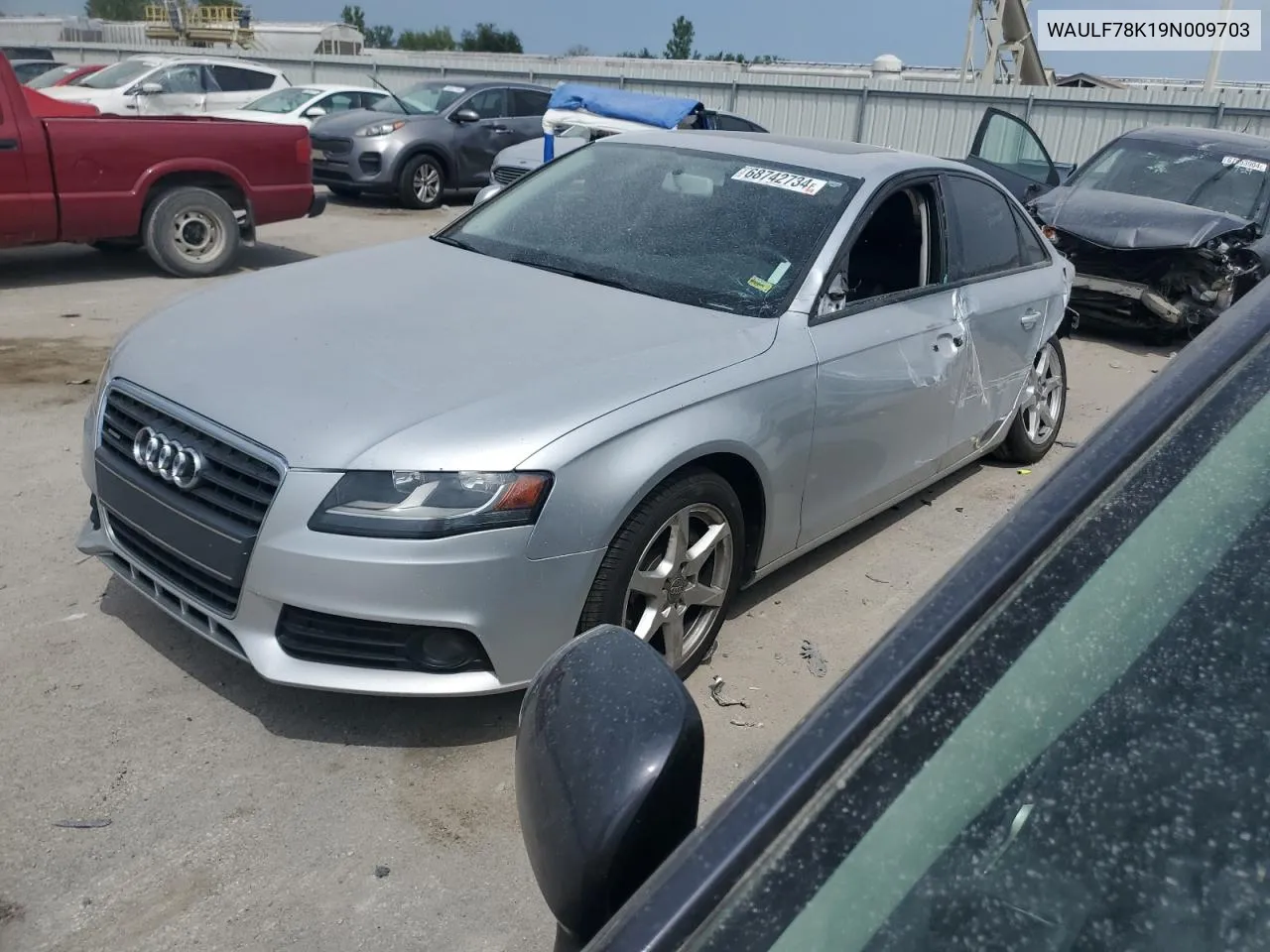 2009 Audi A4 2.0T Quattro VIN: WAULF78K19N009703 Lot: 68742734