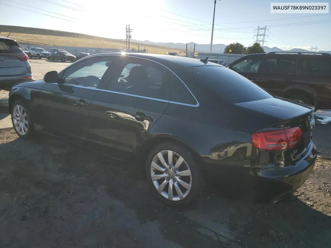 2009 Audi A4 Premium Plus VIN: WAUSF78K89N023397 Lot: 72350534