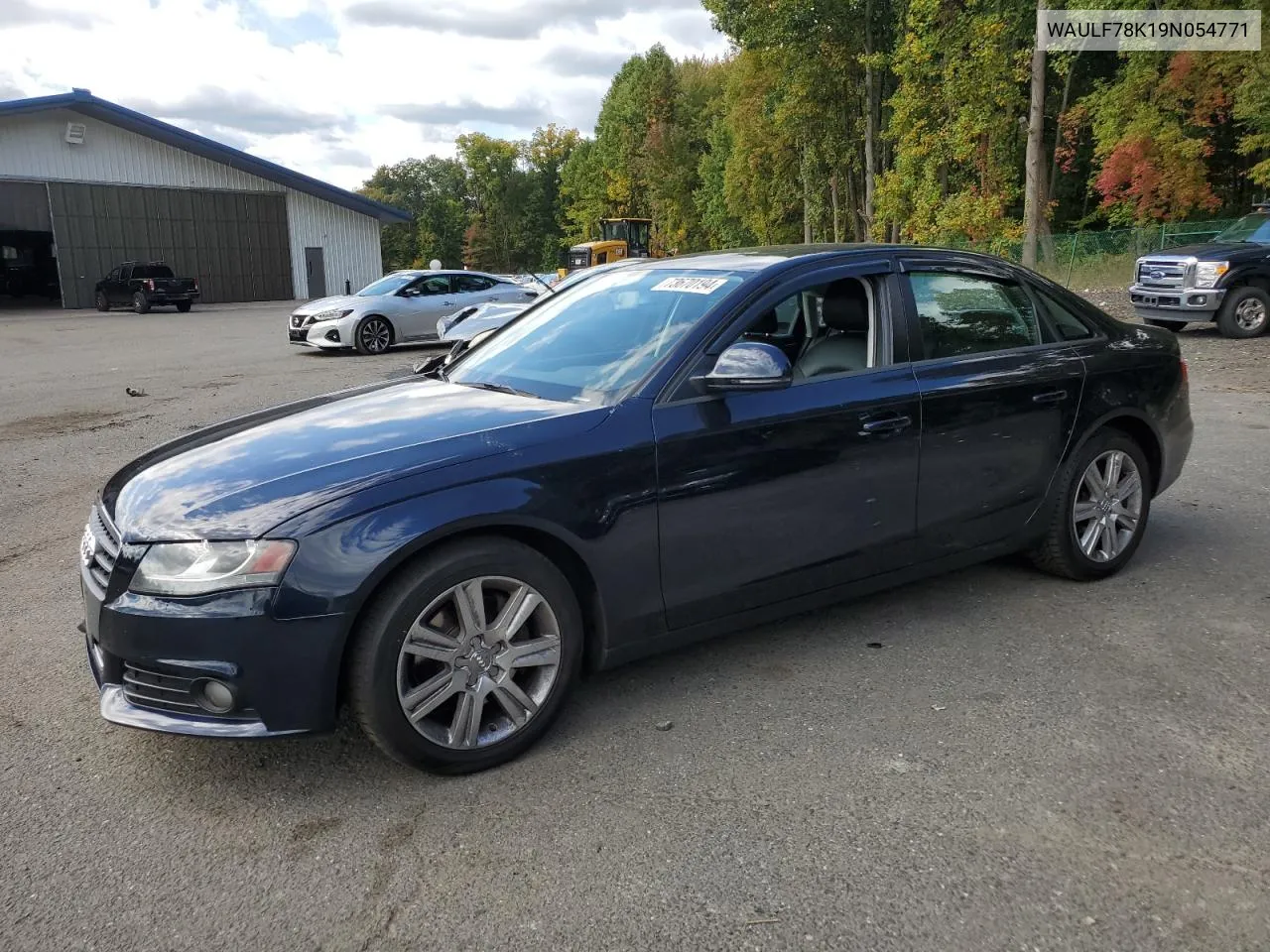 2009 Audi A4 2.0T Quattro VIN: WAULF78K19N054771 Lot: 73670194