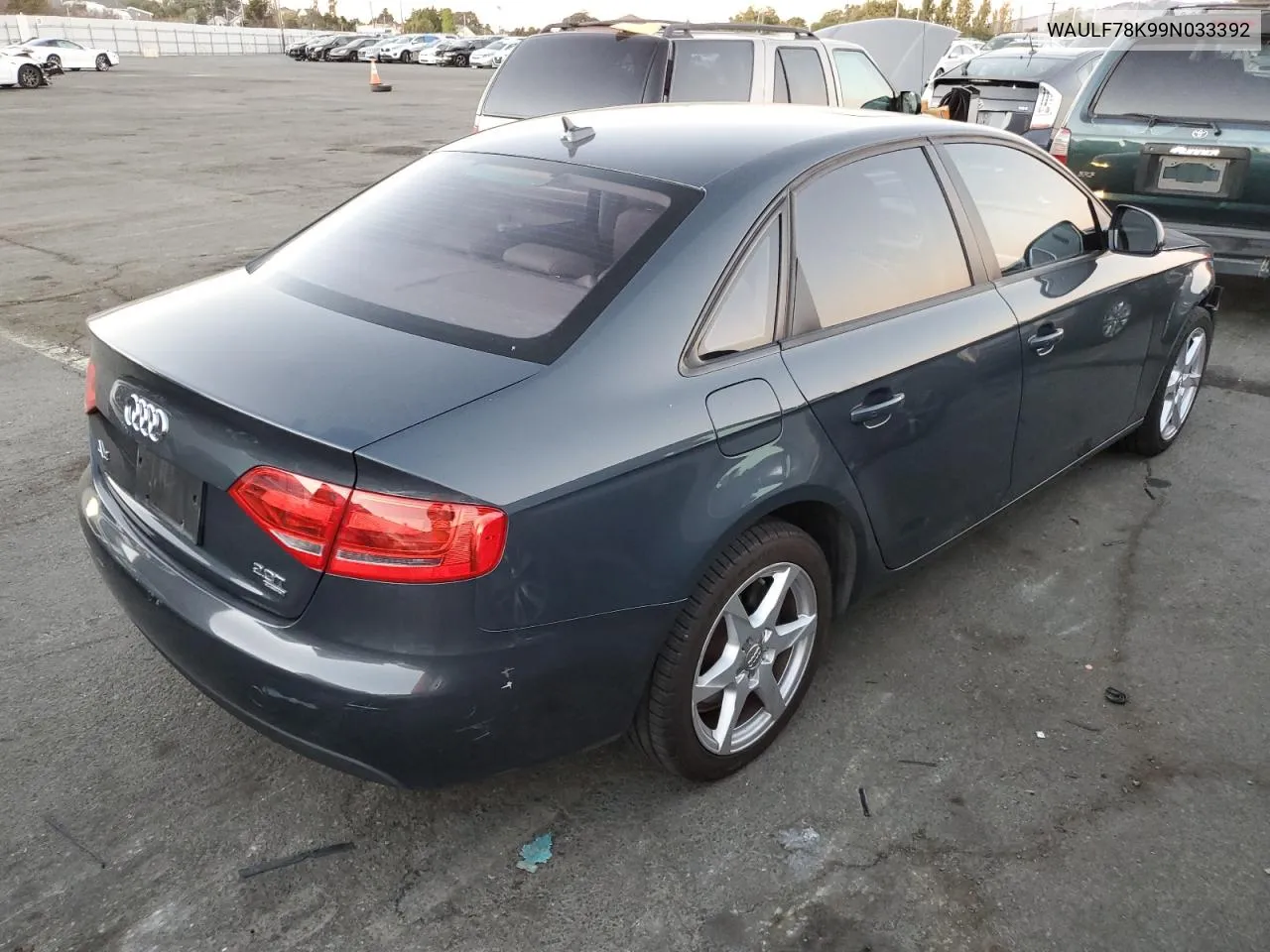 2009 Audi A4 2.0T Quattro VIN: WAULF78K99N033392 Lot: 73685254