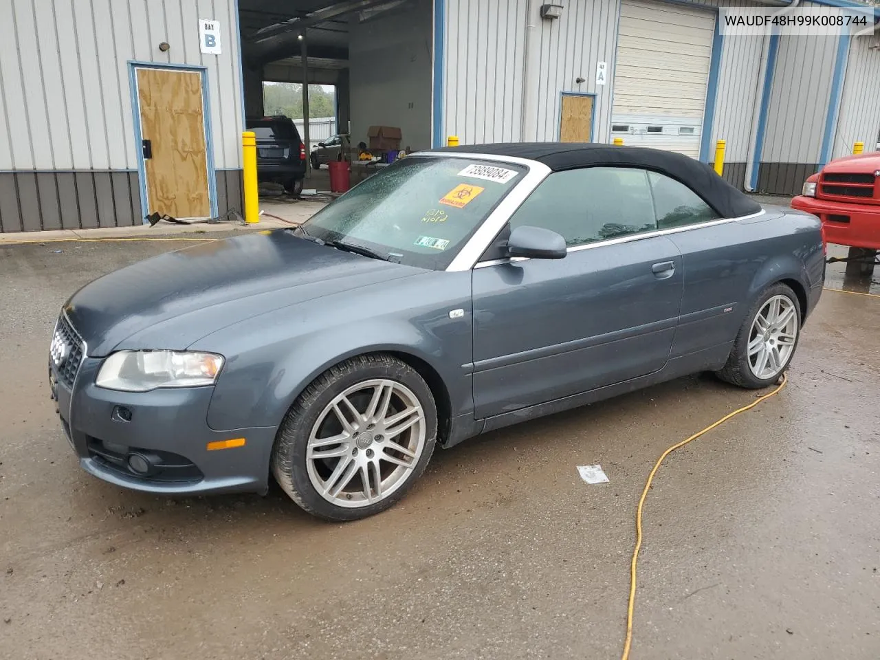 WAUDF48H99K008744 2009 Audi A4 2.0T Cabriolet Quattro