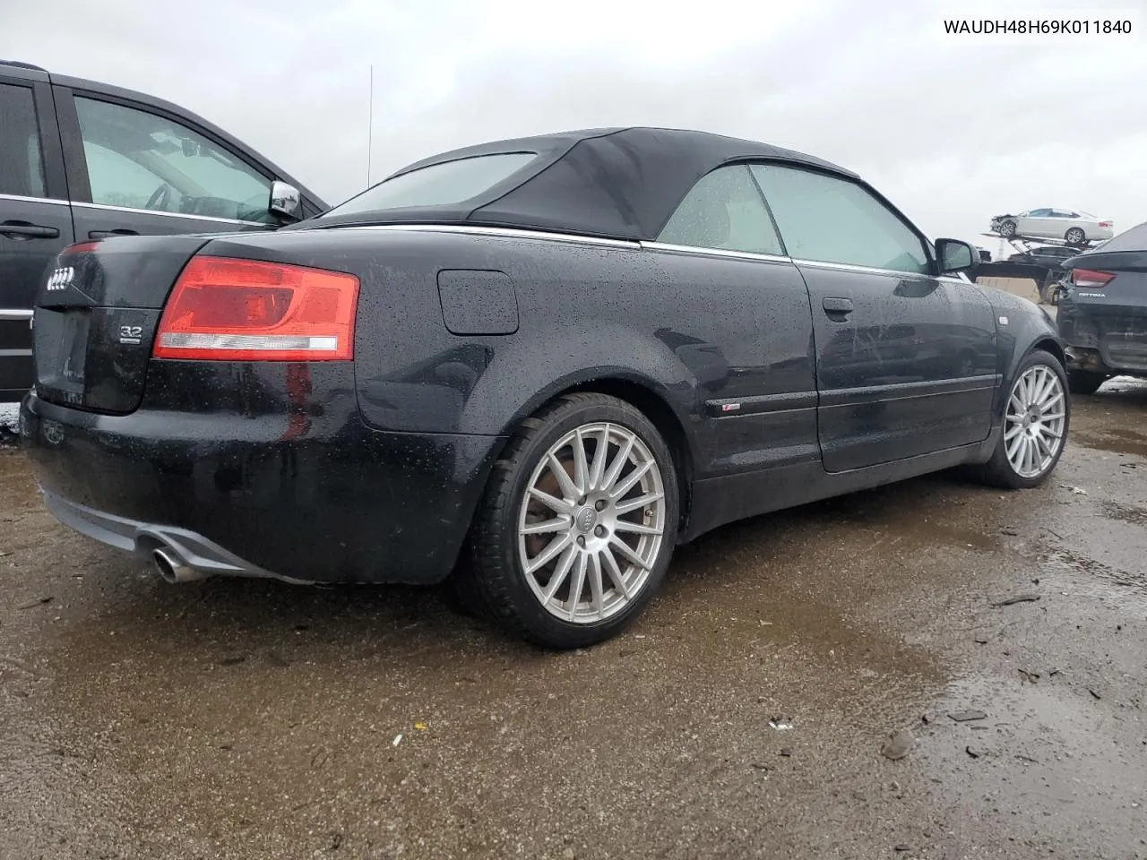 2009 Audi A4 3.2 Cabriolet Quattro VIN: WAUDH48H69K011840 Lot: 74184524