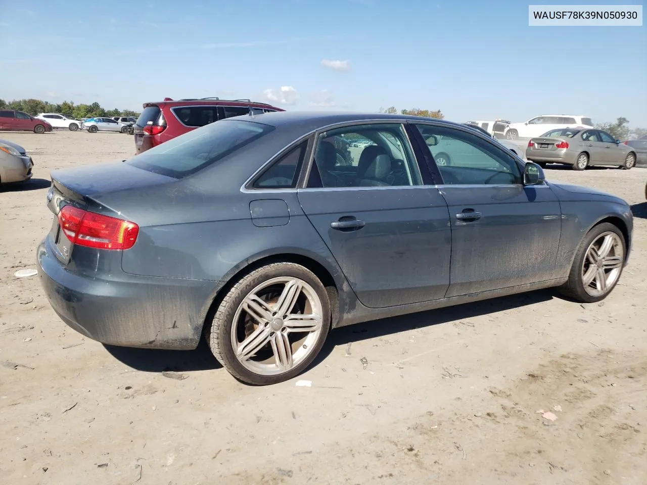 2009 Audi A4 Premium Plus VIN: WAUSF78K39N050930 Lot: 74674104