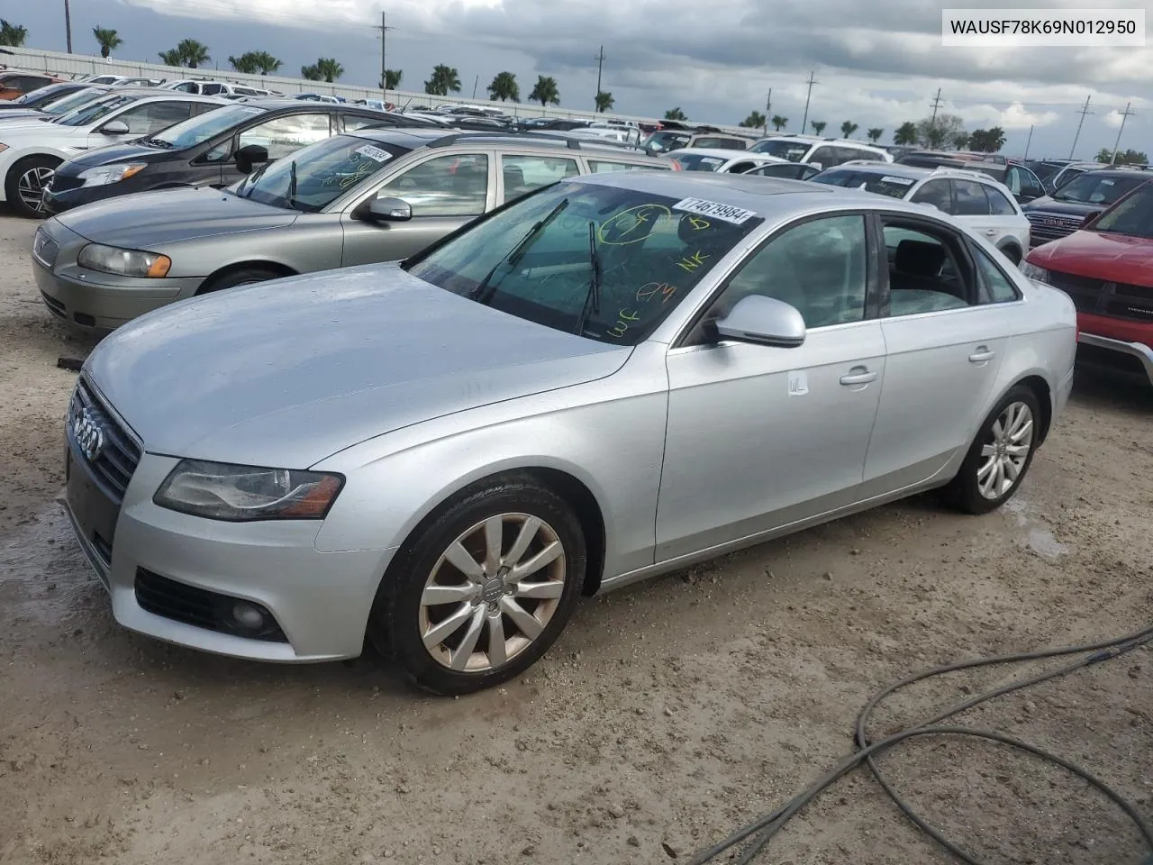 2009 Audi A4 Premium Plus VIN: WAUSF78K69N012950 Lot: 74679984