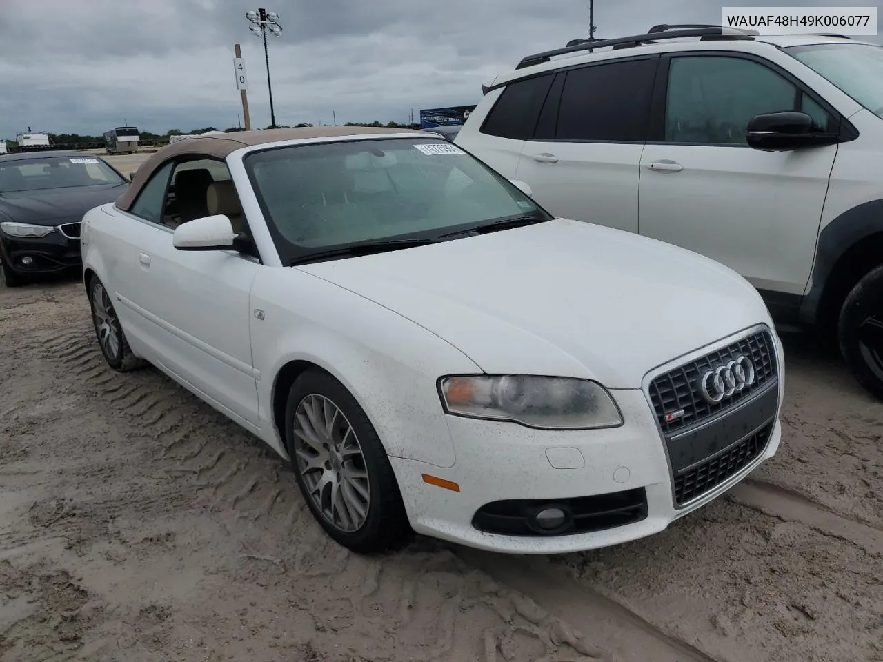 2009 Audi A4 2.0T Cabriolet VIN: WAUAF48H49K006077 Lot: 74775964