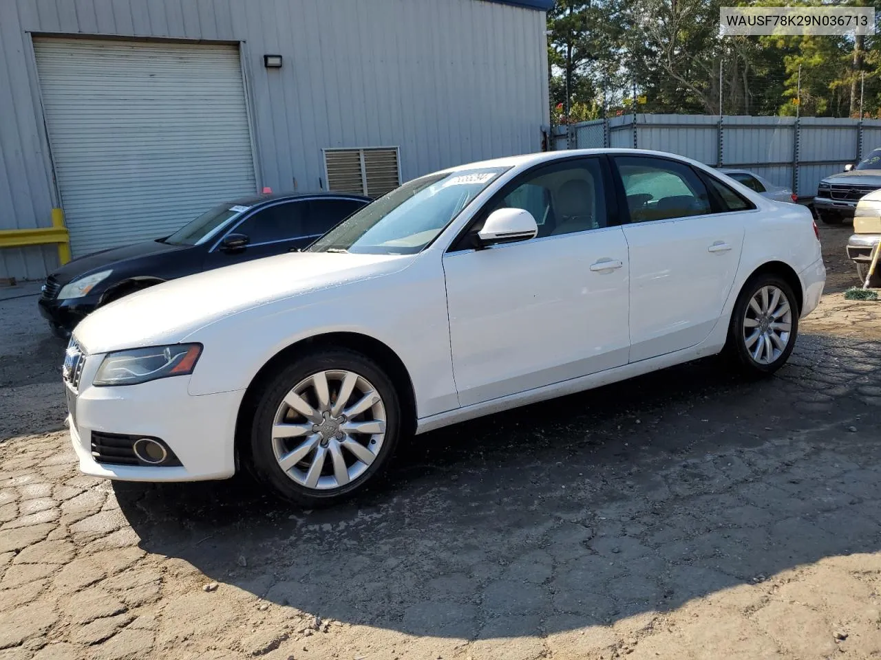 2009 Audi A4 Premium Plus VIN: WAUSF78K29N036713 Lot: 75355294