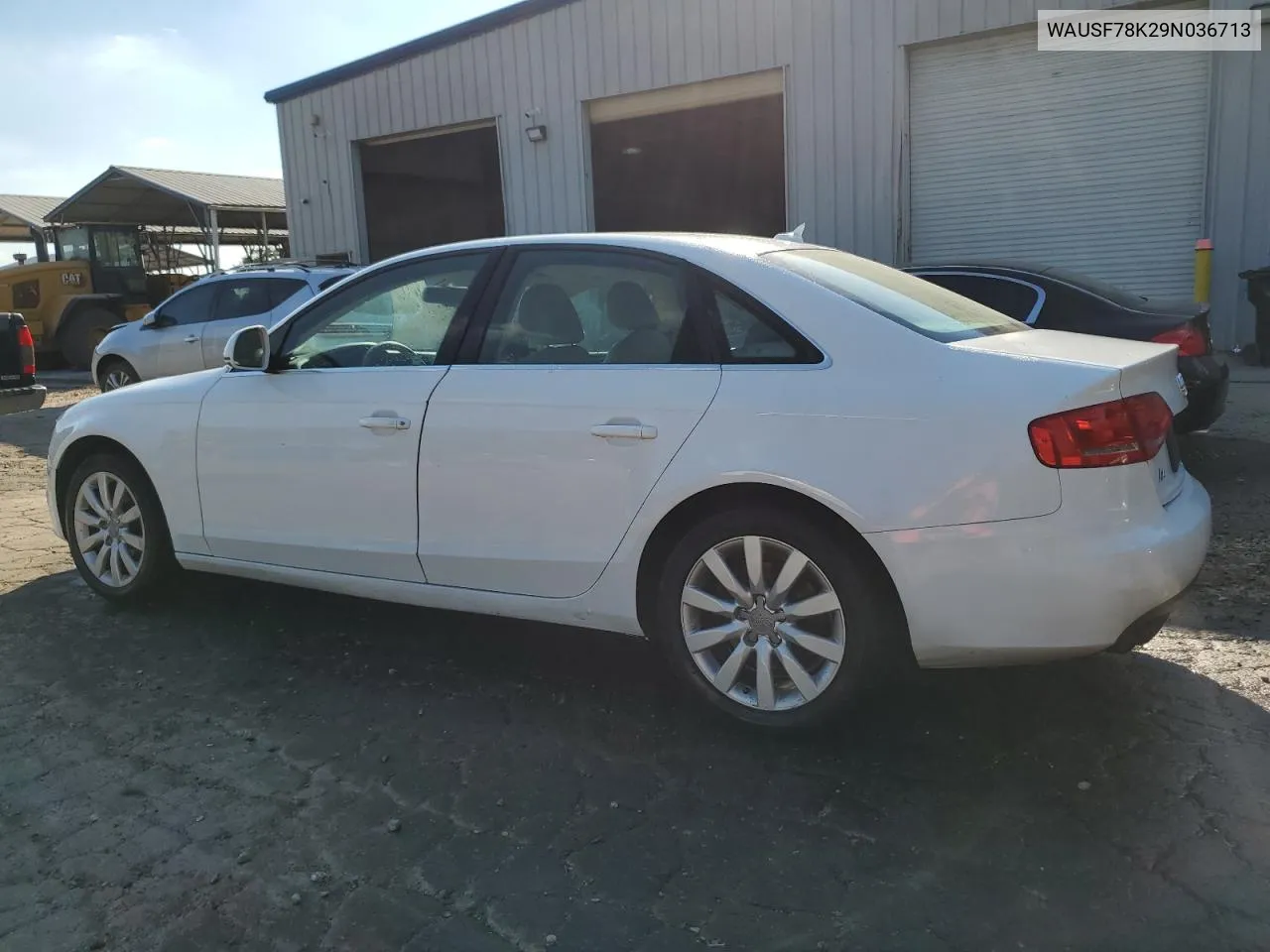 2009 Audi A4 Premium Plus VIN: WAUSF78K29N036713 Lot: 75355294