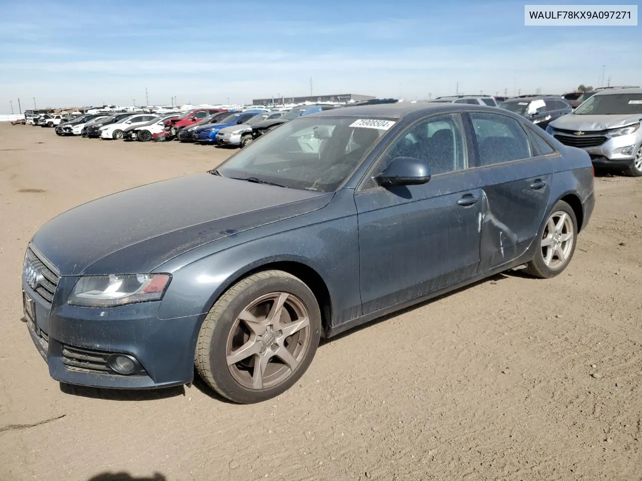 2009 Audi A4 2.0T Quattro VIN: WAULF78KX9A097271 Lot: 75908504