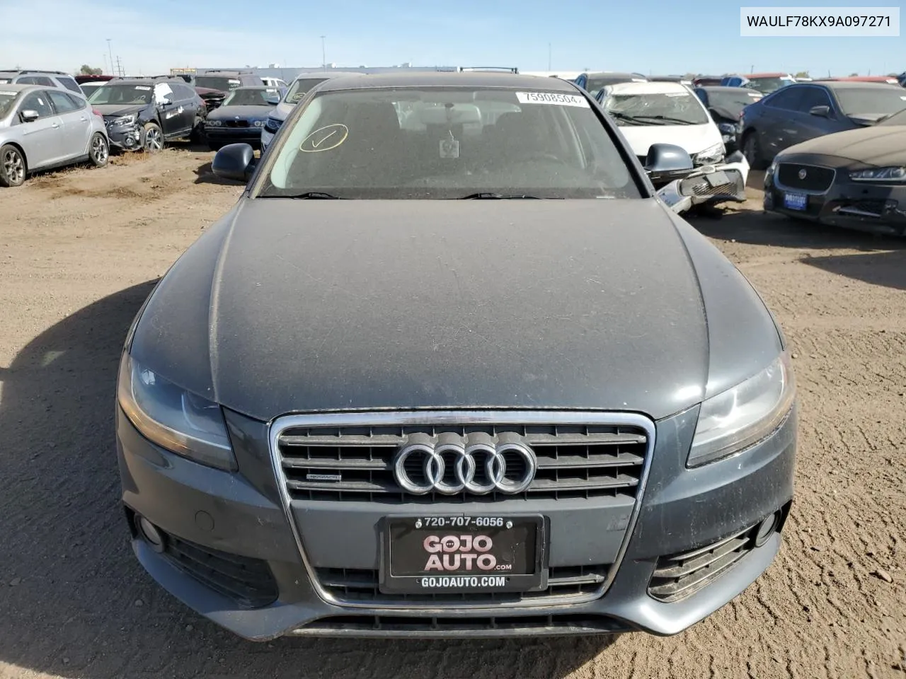 2009 Audi A4 2.0T Quattro VIN: WAULF78KX9A097271 Lot: 75908504