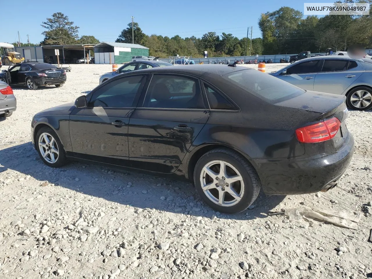 2009 Audi A4 Premium Plus VIN: WAUJF78K69N048987 Lot: 77012494