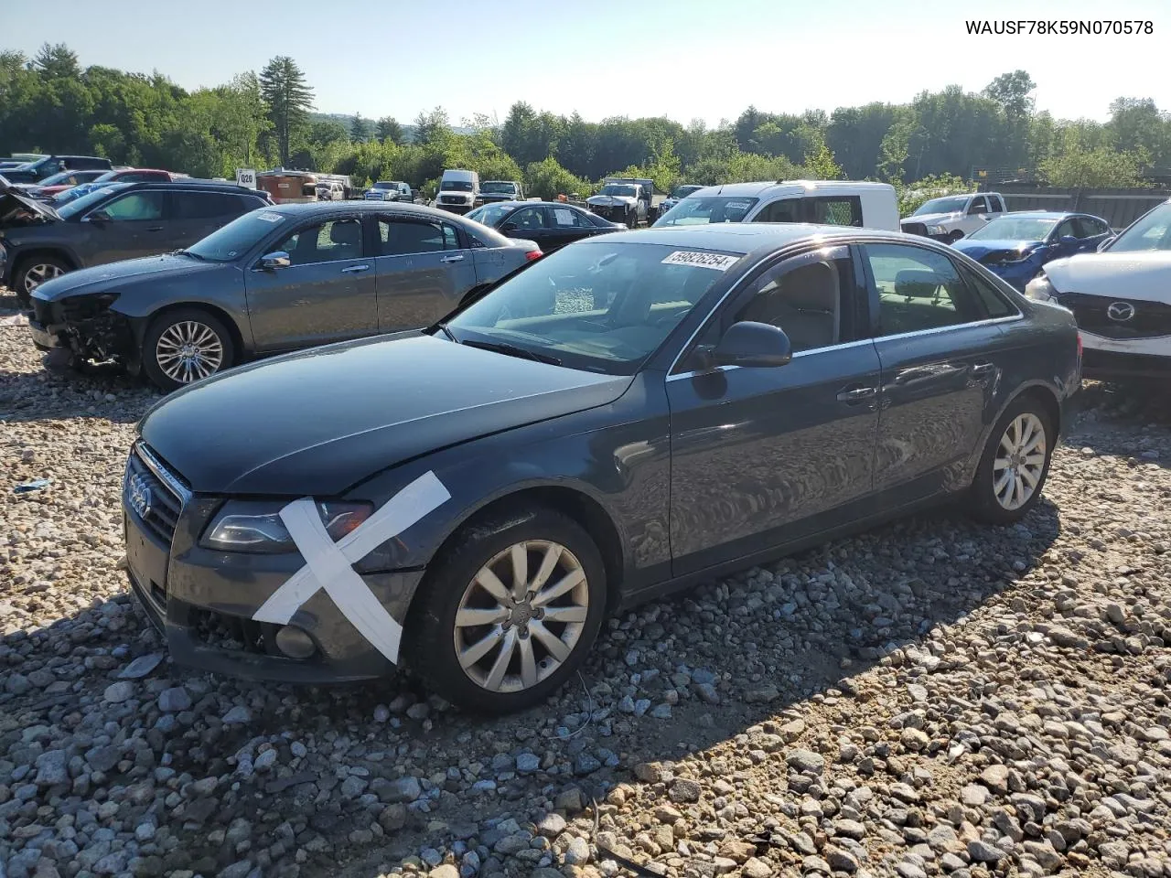 2009 Audi A4 Premium Plus VIN: WAUSF78K59N070578 Lot: 77727904