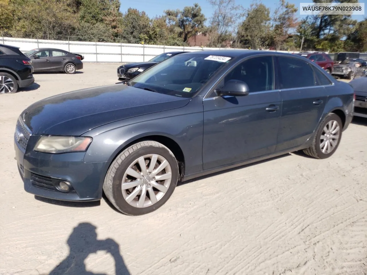 2009 Audi A4 Premium Plus VIN: WAUSF78K79N023908 Lot: 78723434