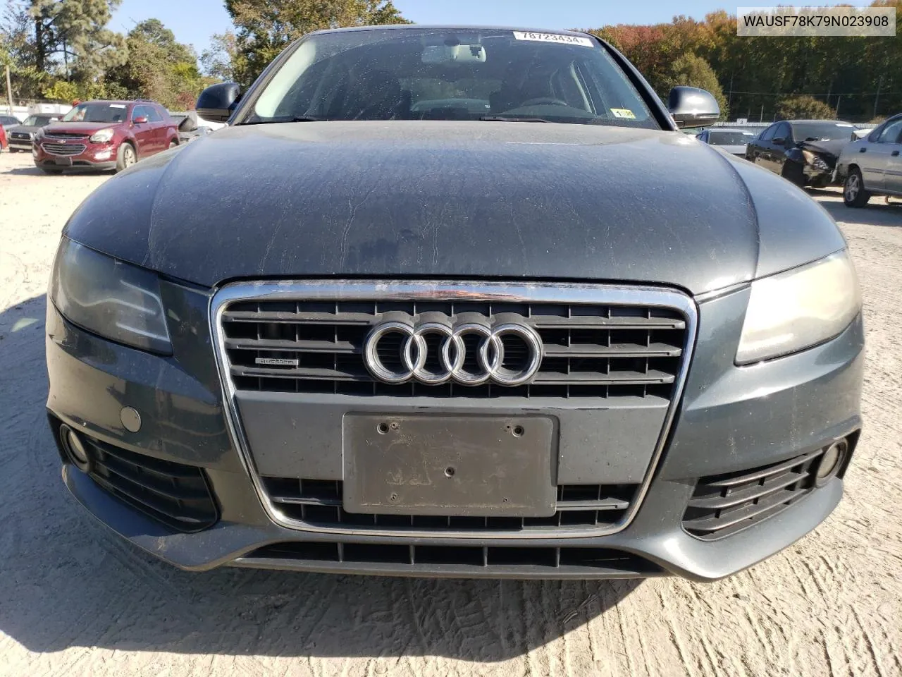 2009 Audi A4 Premium Plus VIN: WAUSF78K79N023908 Lot: 78723434