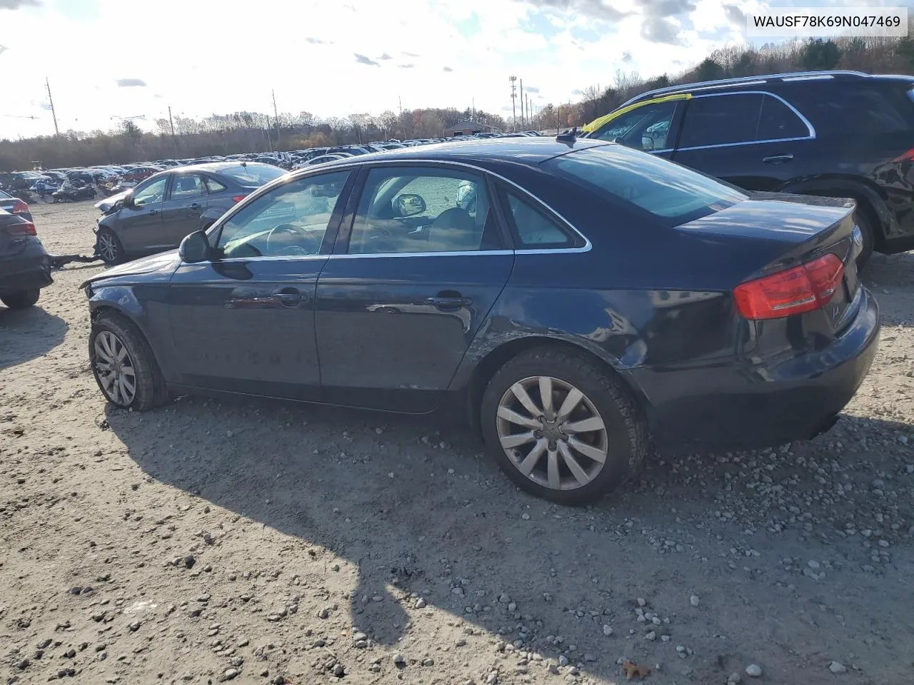 2009 Audi A4 Premium Plus VIN: WAUSF78K69N047469 Lot: 79347644