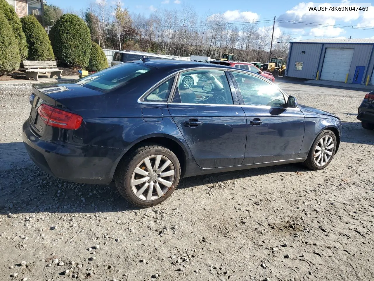 2009 Audi A4 Premium Plus VIN: WAUSF78K69N047469 Lot: 79347644