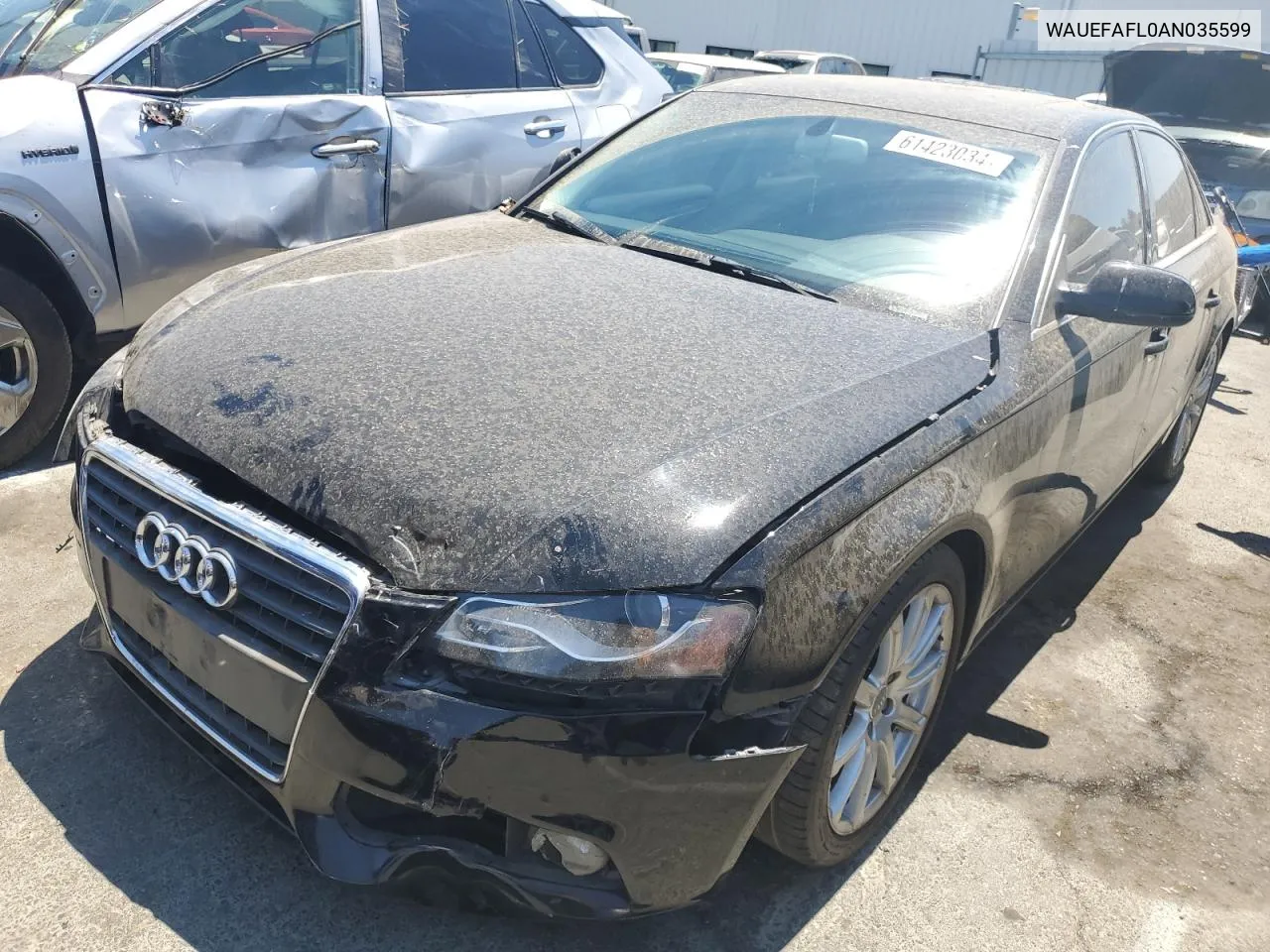 2010 Audi A4 Premium Plus VIN: WAUEFAFL0AN035599 Lot: 61423034