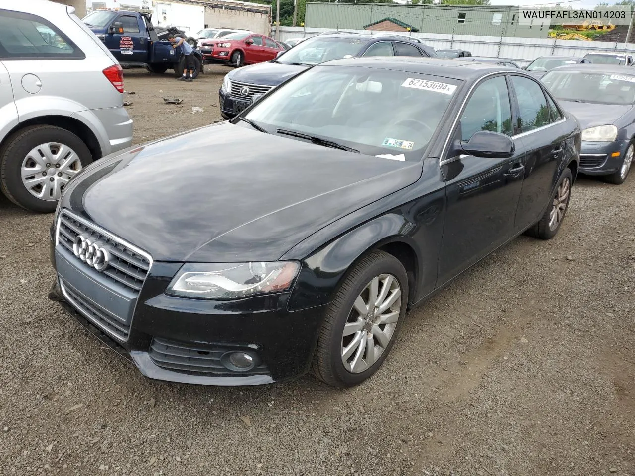 2010 Audi A4 Premium Plus VIN: WAUFFAFL3AN014203 Lot: 62153694