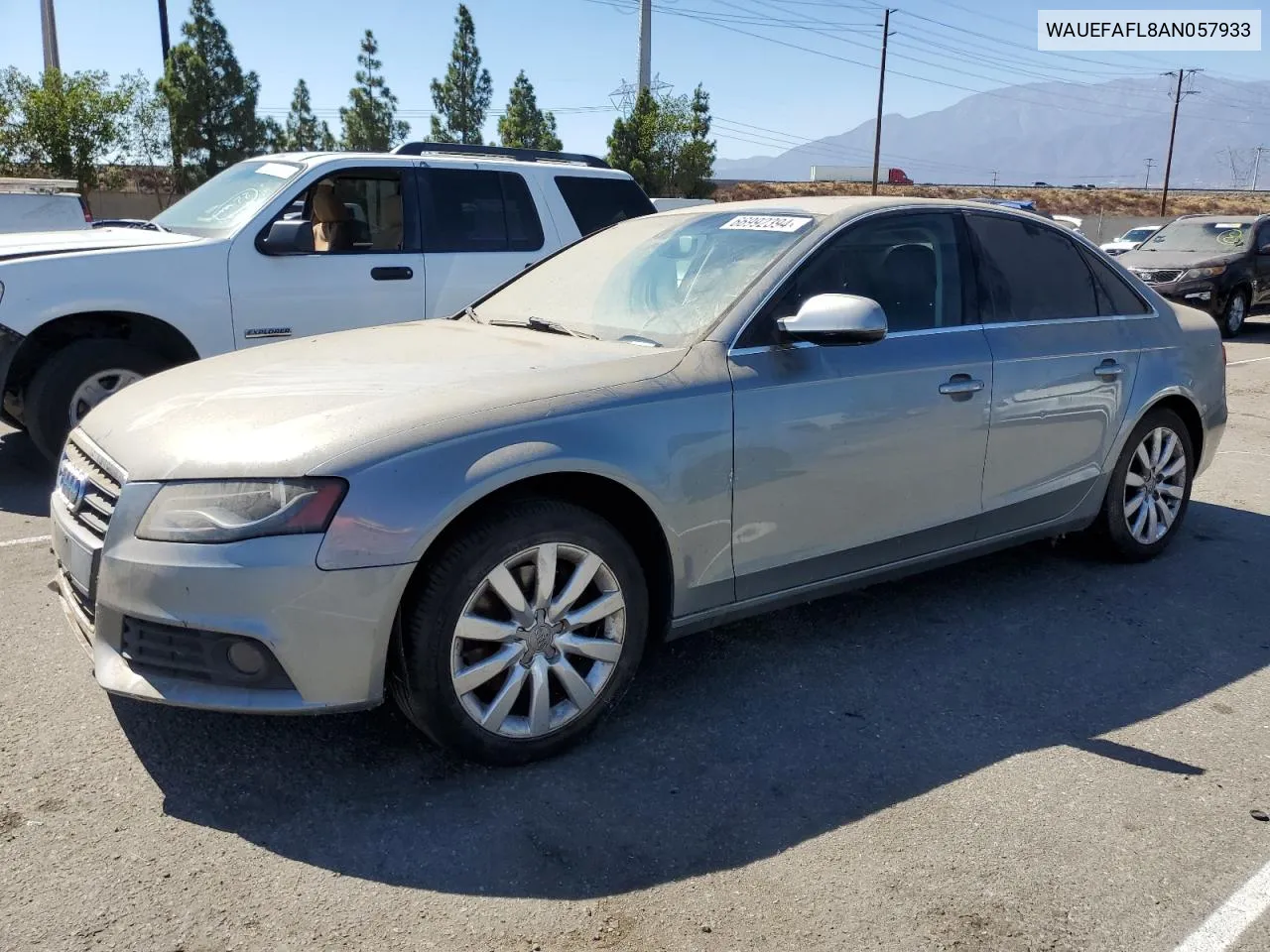 2010 Audi A4 Premium Plus VIN: WAUEFAFL8AN057933 Lot: 66992394