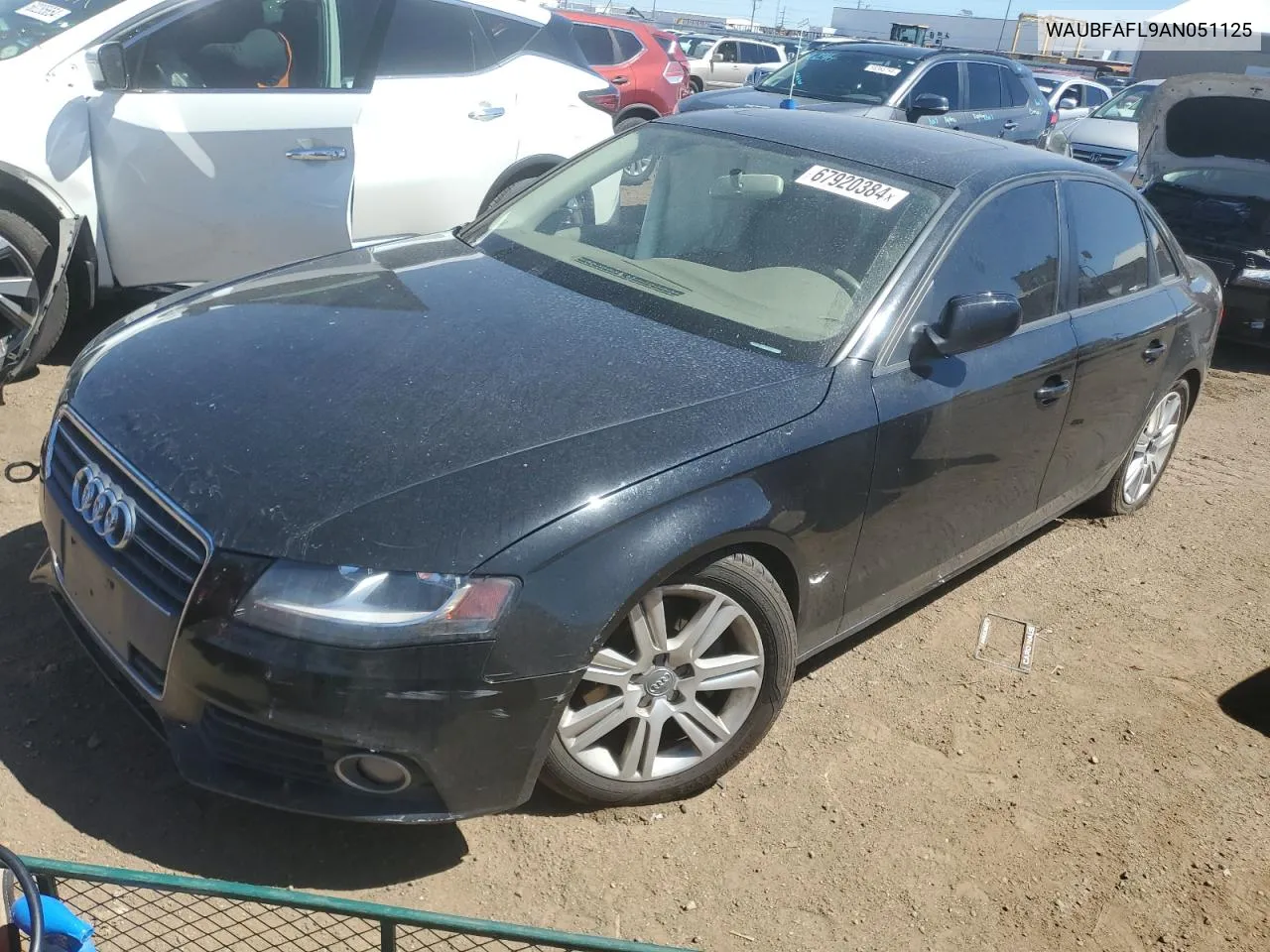 WAUBFAFL9AN051125 2010 Audi A4 Premium