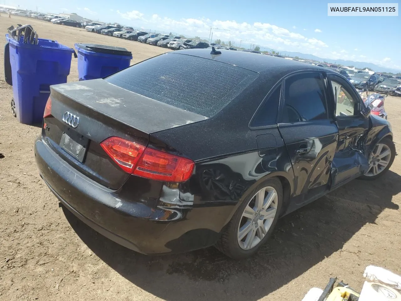 WAUBFAFL9AN051125 2010 Audi A4 Premium