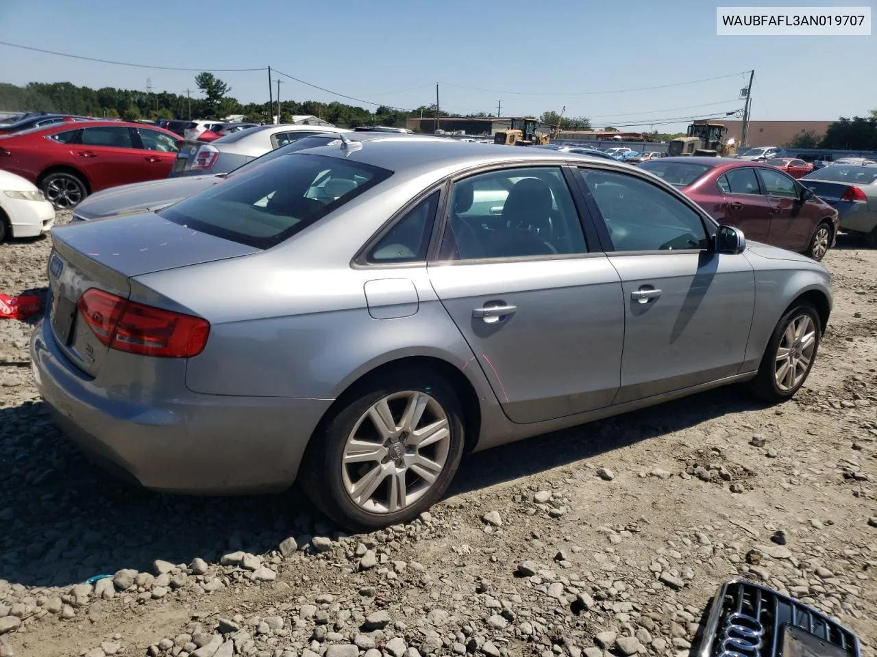 WAUBFAFL3AN019707 2010 Audi A4 Premium