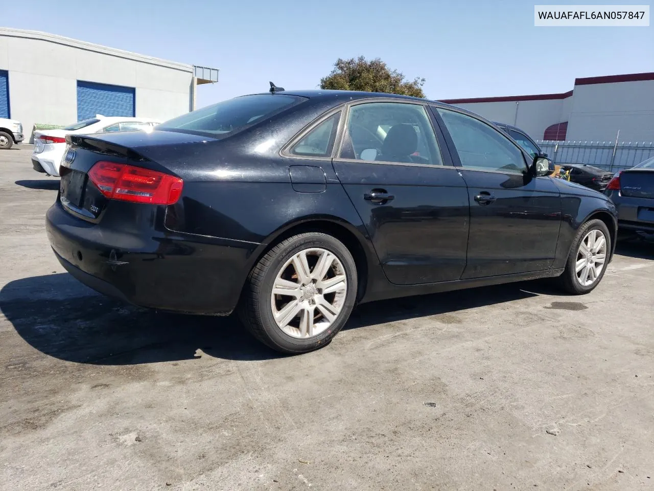 2010 Audi A4 Premium VIN: WAUAFAFL6AN057847 Lot: 69715474