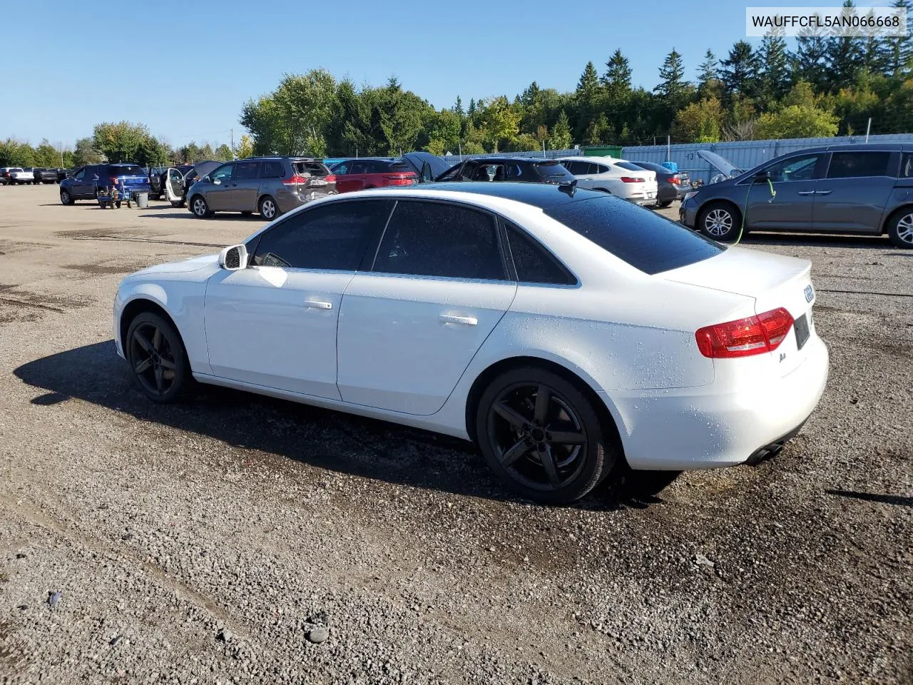 2010 Audi A4 Premium Plus VIN: WAUFFCFL5AN066668 Lot: 70608874