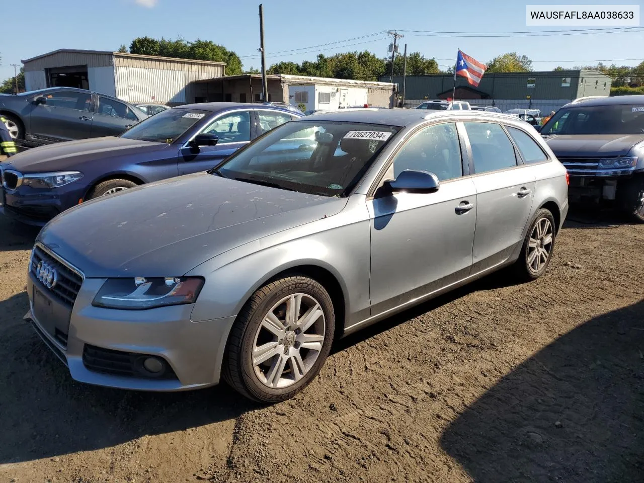 2010 Audi A4 Premium VIN: WAUSFAFL8AA038633 Lot: 70627034