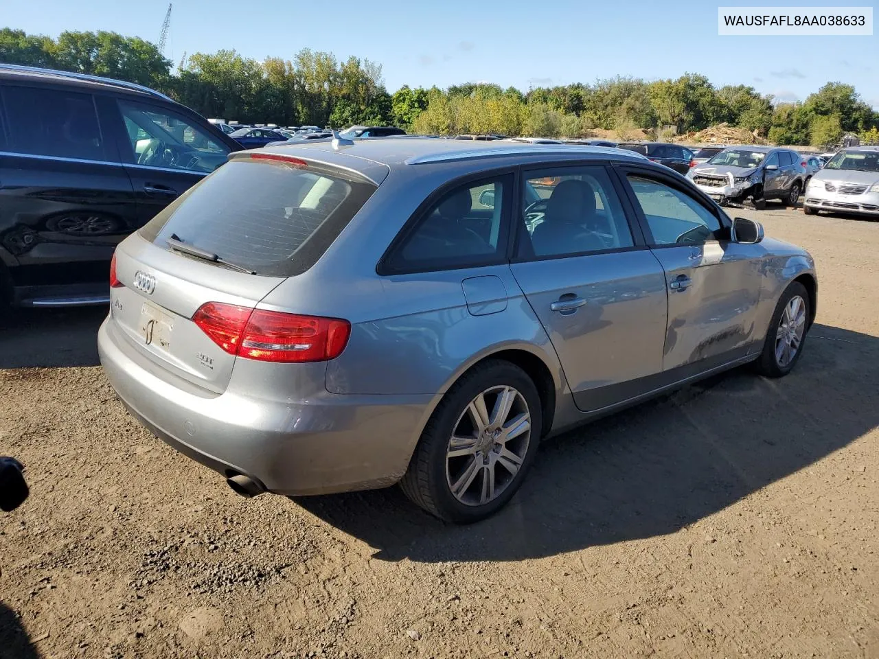 2010 Audi A4 Premium VIN: WAUSFAFL8AA038633 Lot: 70627034