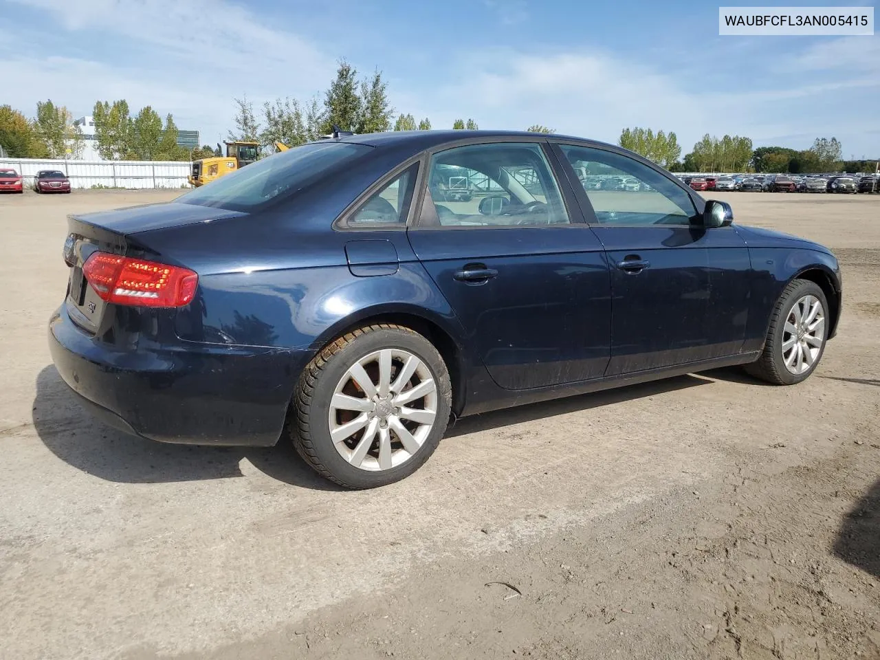 2010 Audi A4 Premium VIN: WAUBFCFL3AN005415 Lot: 71357454