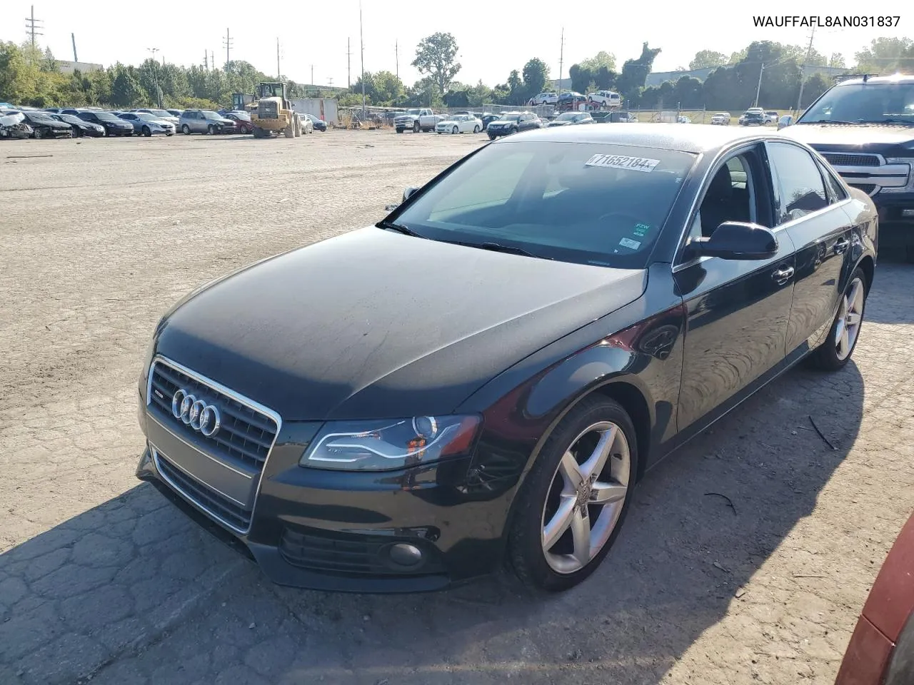 2010 Audi A4 Premium Plus VIN: WAUFFAFL8AN031837 Lot: 71652184