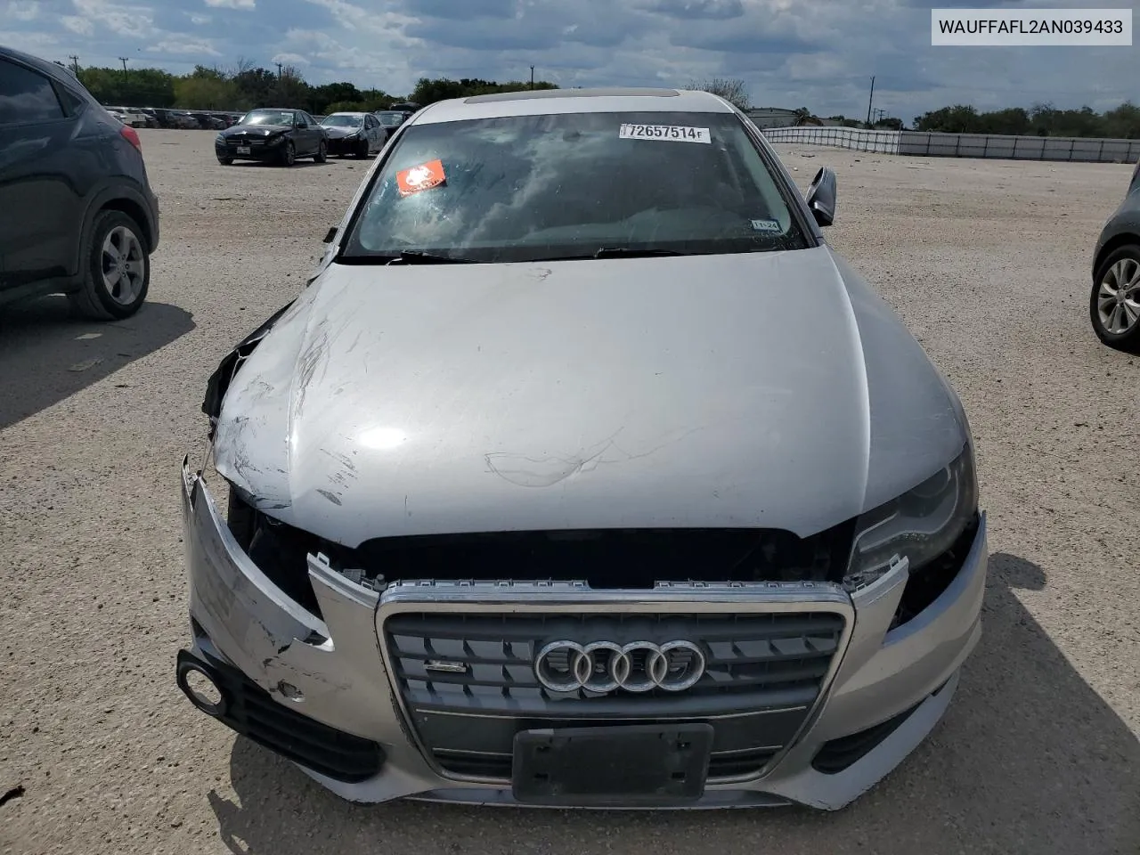 2010 Audi A4 Premium Plus VIN: WAUFFAFL2AN039433 Lot: 72657514