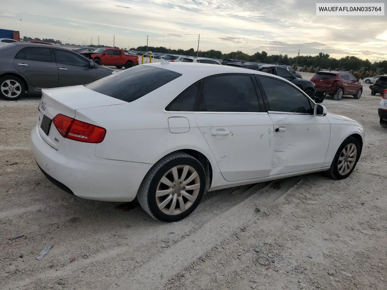 2010 Audi A4 Premium Plus VIN: WAUEFAFL0AN035764 Lot: 72908014