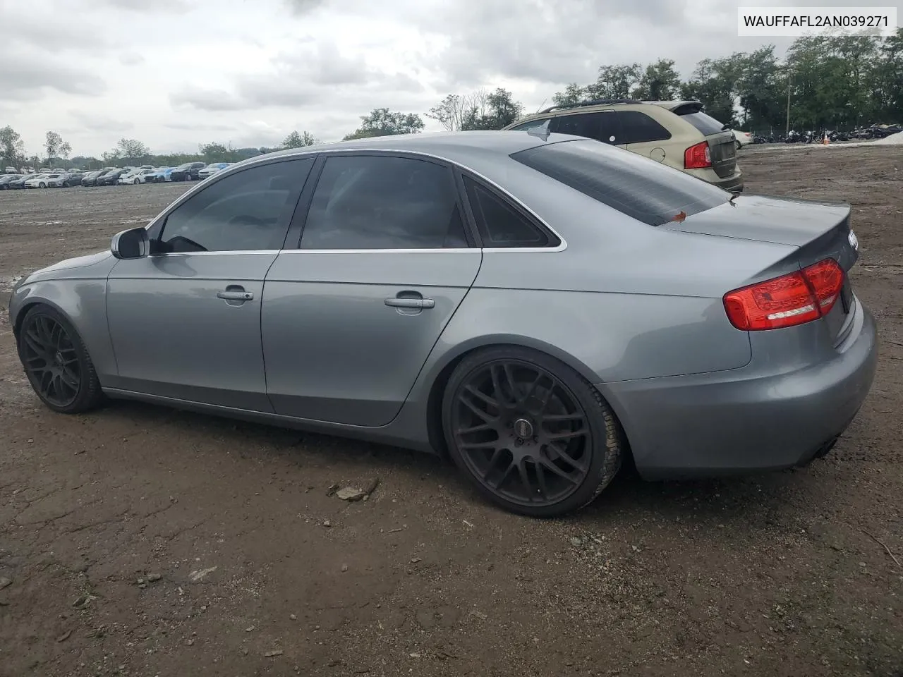 WAUFFAFL2AN039271 2010 Audi A4 Premium Plus