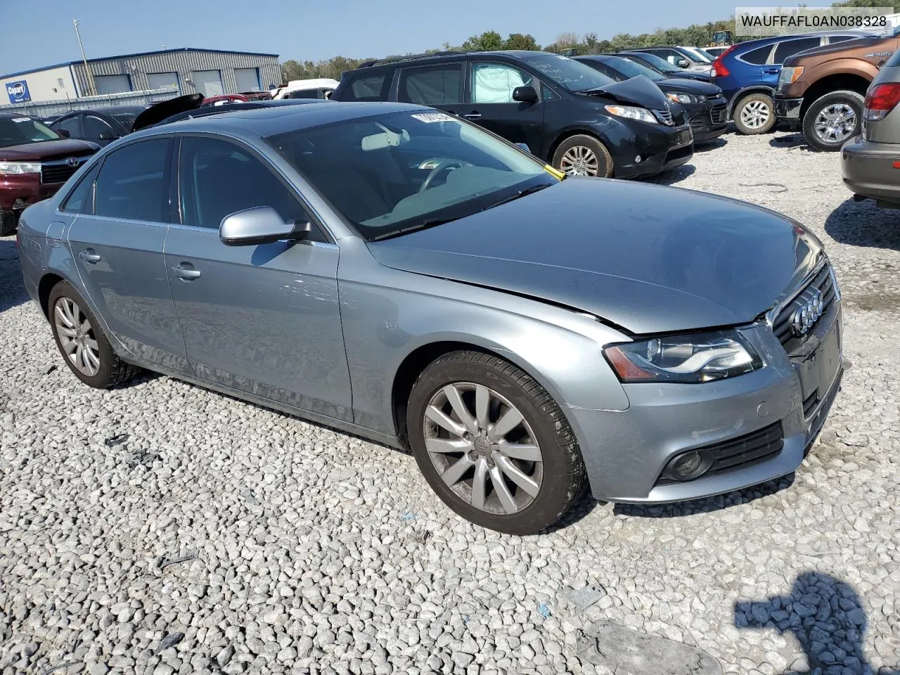 2010 Audi A4 Premium Plus VIN: WAUFFAFL0AN038328 Lot: 73972724