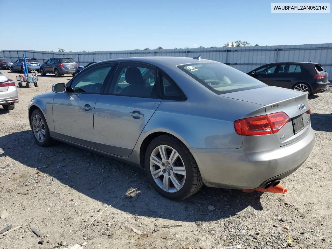 2010 Audi A4 Premium VIN: WAUBFAFL2AN052147 Lot: 74474864