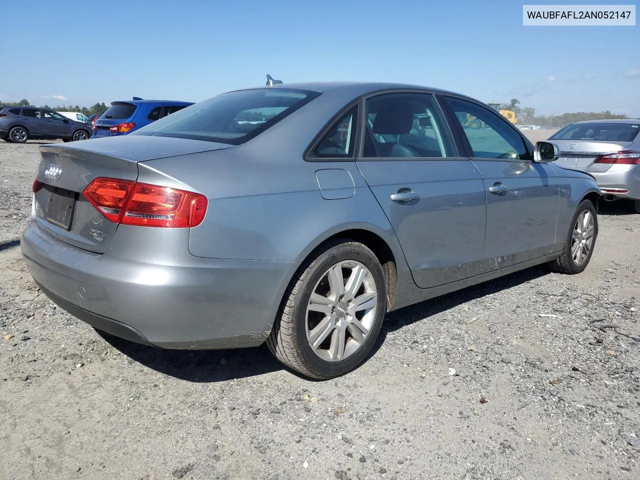 2010 Audi A4 Premium VIN: WAUBFAFL2AN052147 Lot: 74474864