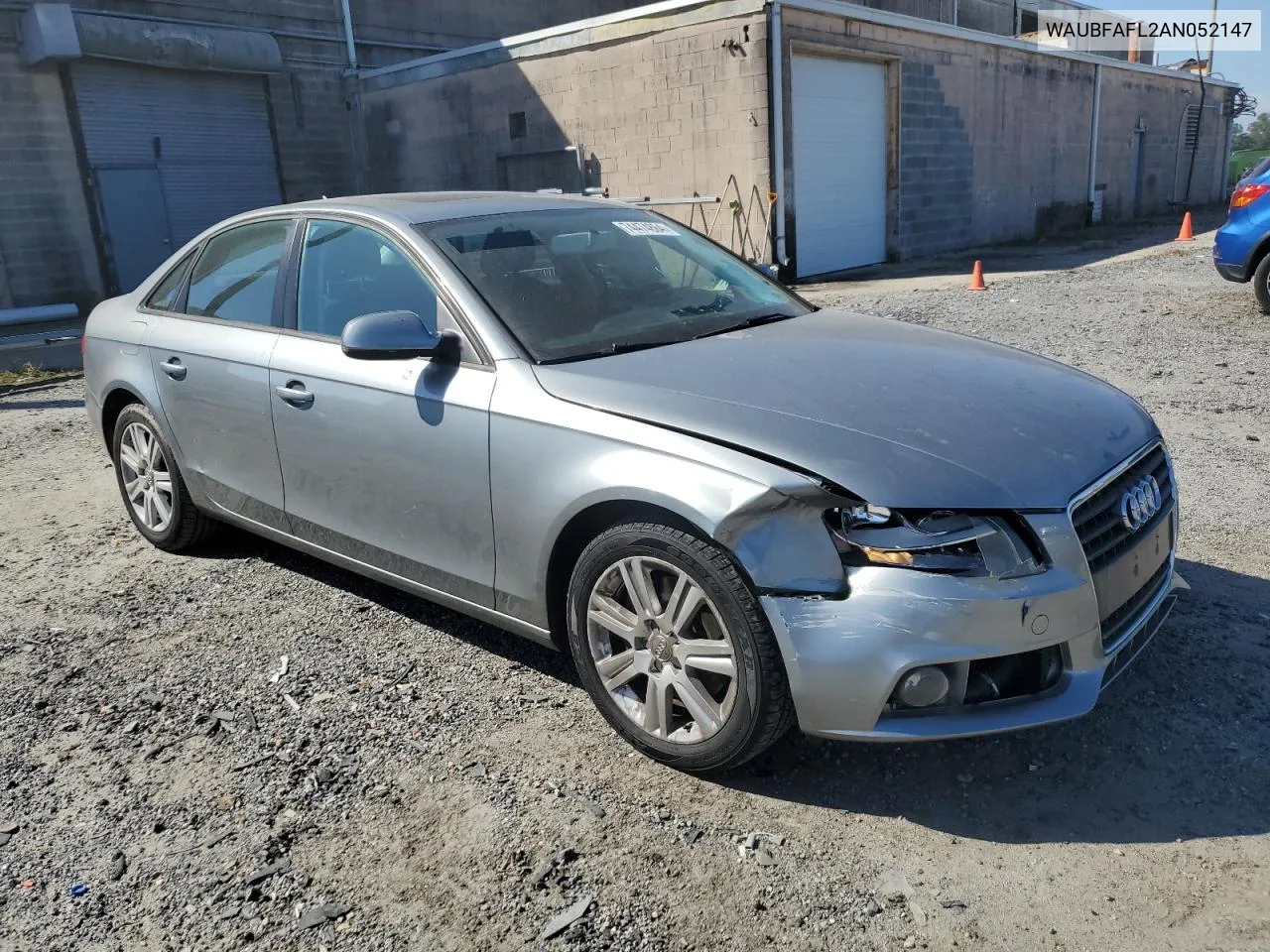 2010 Audi A4 Premium VIN: WAUBFAFL2AN052147 Lot: 74474864