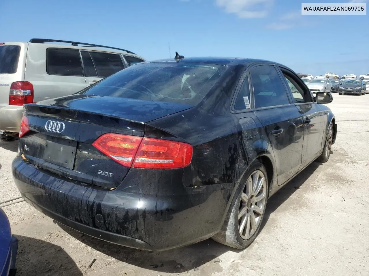 2010 Audi A4 Premium VIN: WAUAFAFL2AN069705 Lot: 75643784