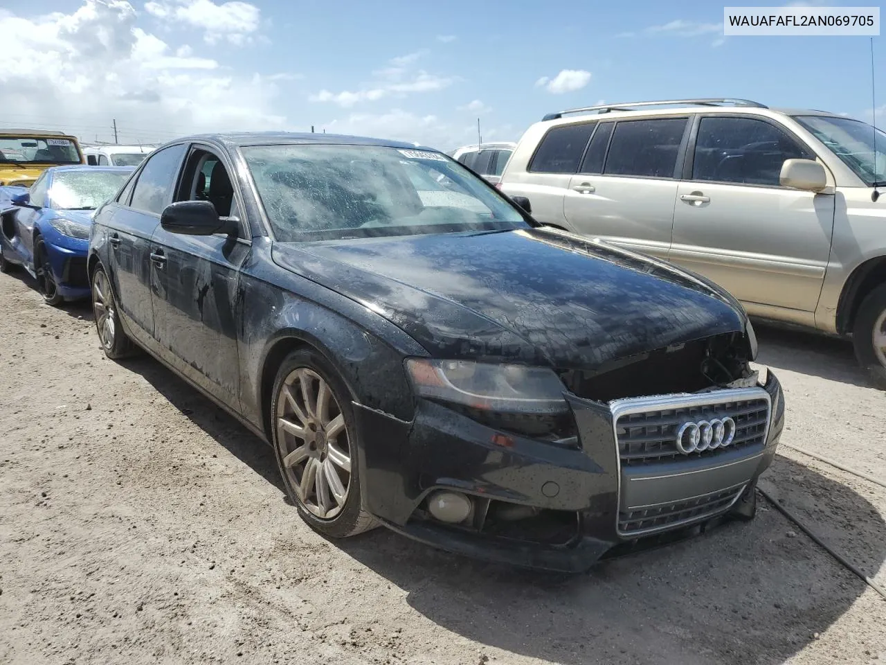 2010 Audi A4 Premium VIN: WAUAFAFL2AN069705 Lot: 75643784