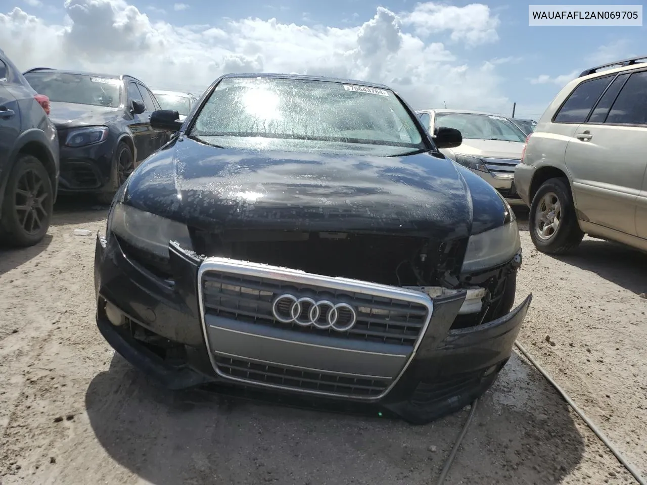 2010 Audi A4 Premium VIN: WAUAFAFL2AN069705 Lot: 75643784