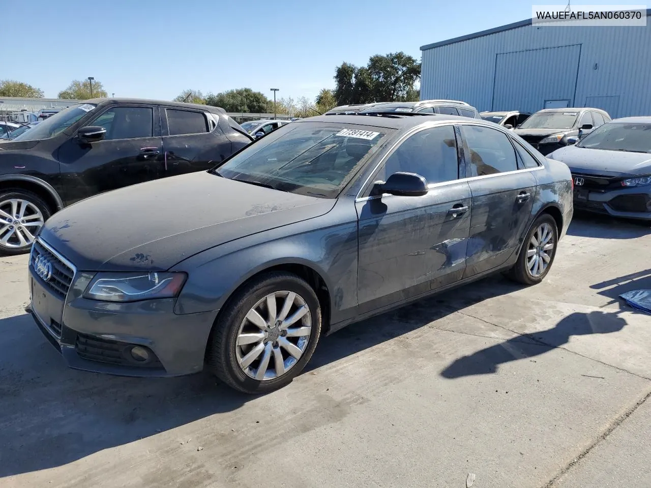 2010 Audi A4 Premium Plus VIN: WAUEFAFL5AN060370 Lot: 77391414