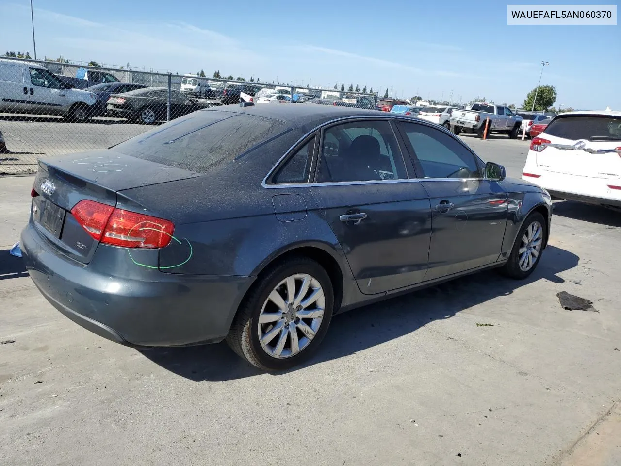 2010 Audi A4 Premium Plus VIN: WAUEFAFL5AN060370 Lot: 77391414