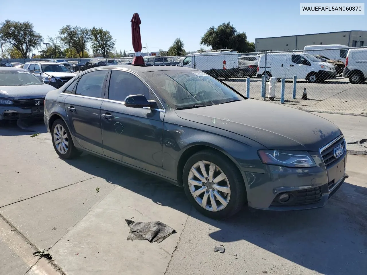 2010 Audi A4 Premium Plus VIN: WAUEFAFL5AN060370 Lot: 77391414