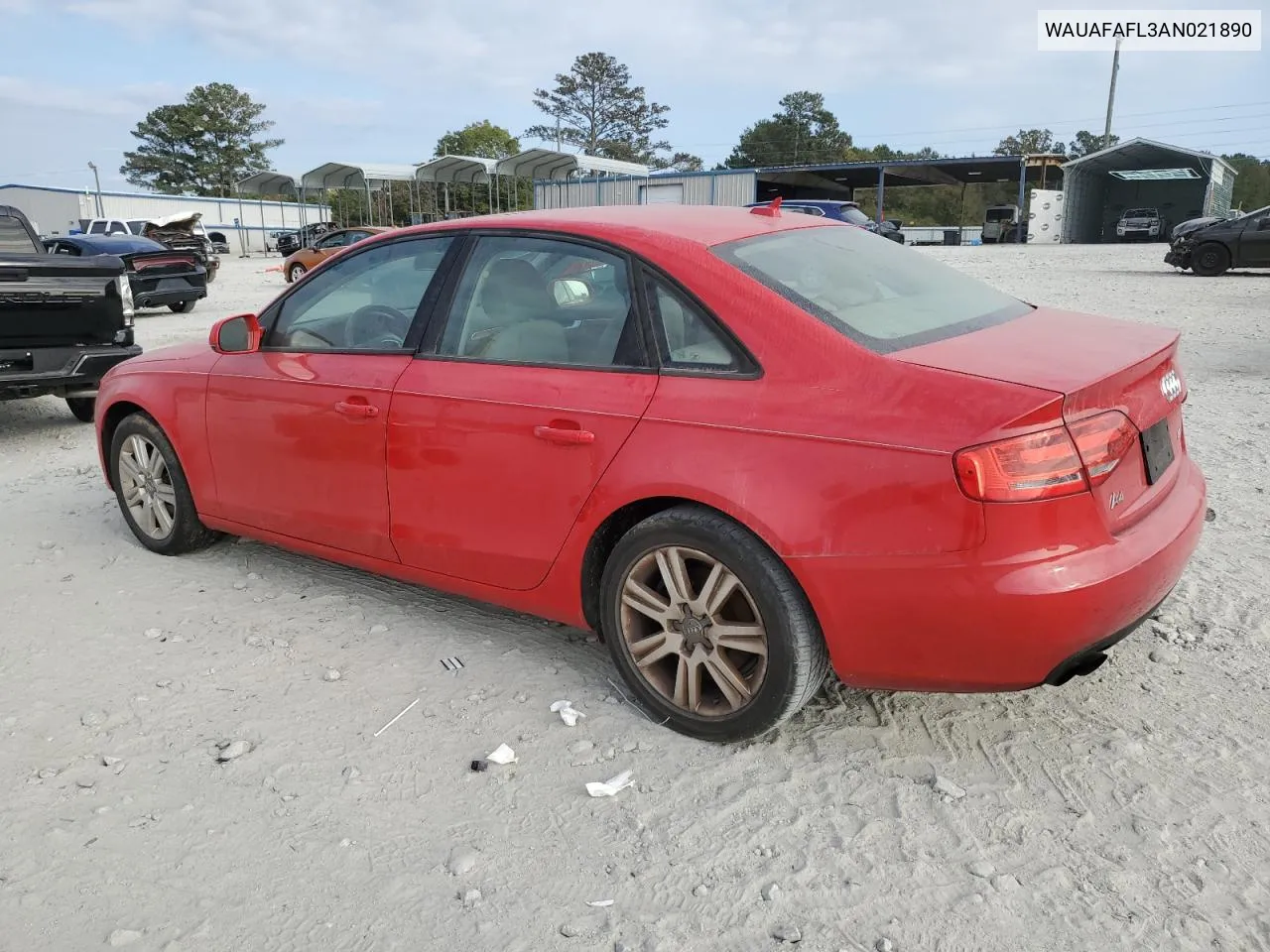 2010 Audi A4 Premium VIN: WAUAFAFL3AN021890 Lot: 78183334