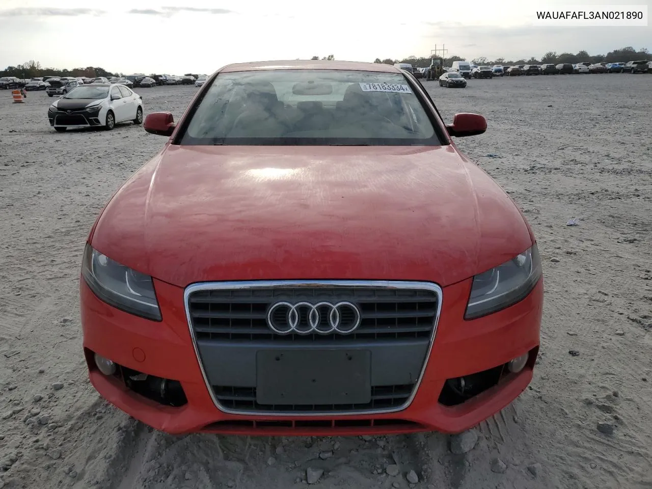 2010 Audi A4 Premium VIN: WAUAFAFL3AN021890 Lot: 78183334