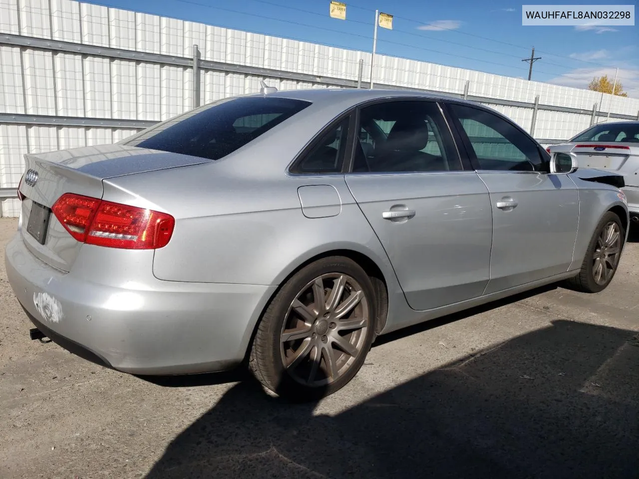 2010 Audi A4 Premium Plus VIN: WAUHFAFL8AN032298 Lot: 78227854