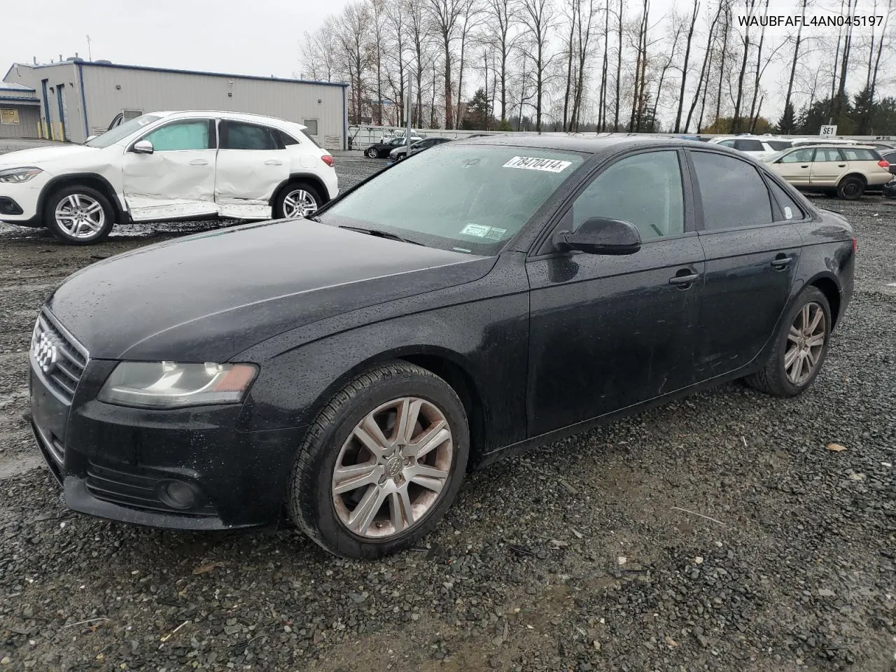 2010 Audi A4 Premium VIN: WAUBFAFL4AN045197 Lot: 78470414