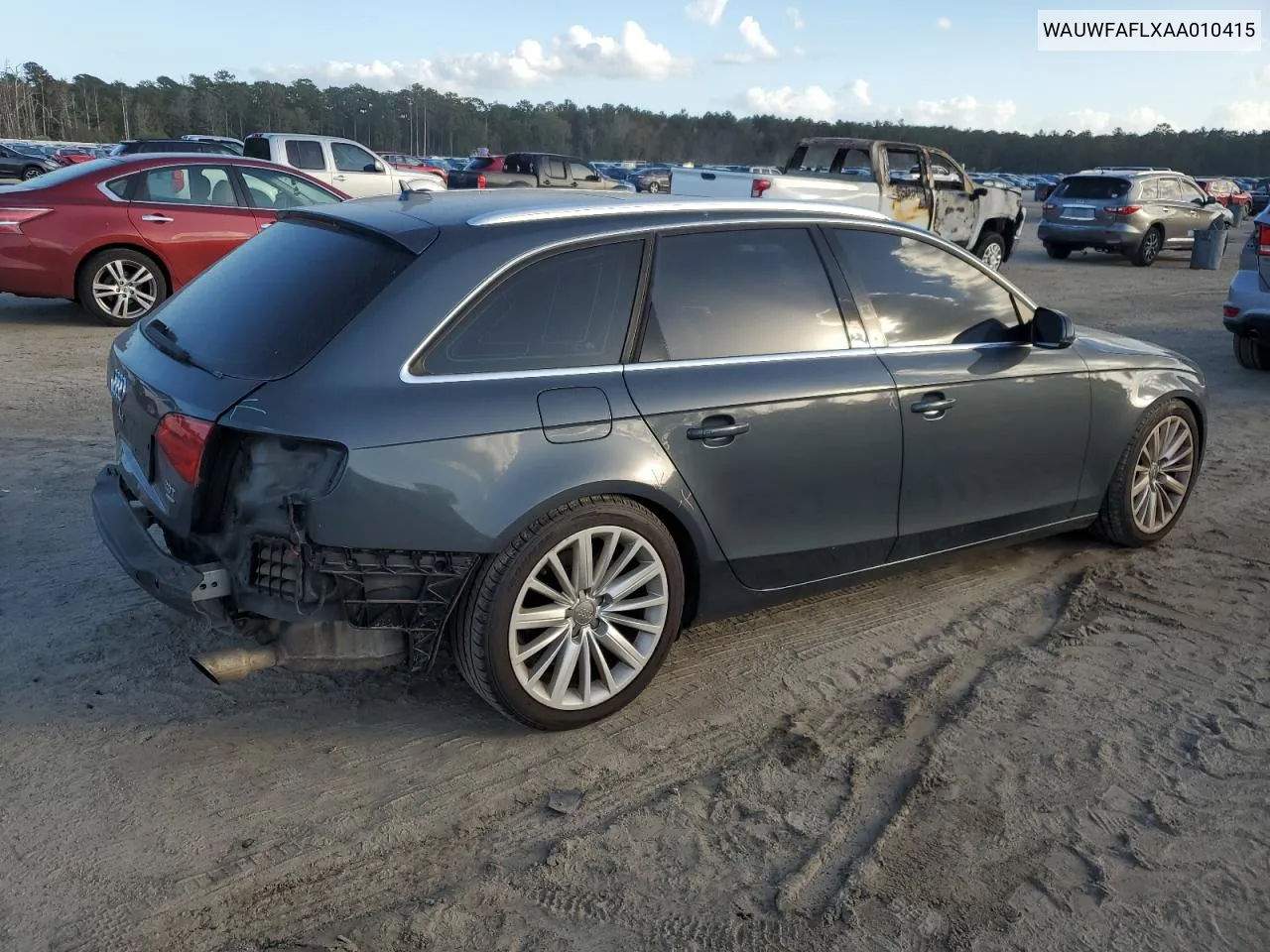 2010 Audi A4 Premium Plus VIN: WAUWFAFLXAA010415 Lot: 78613574