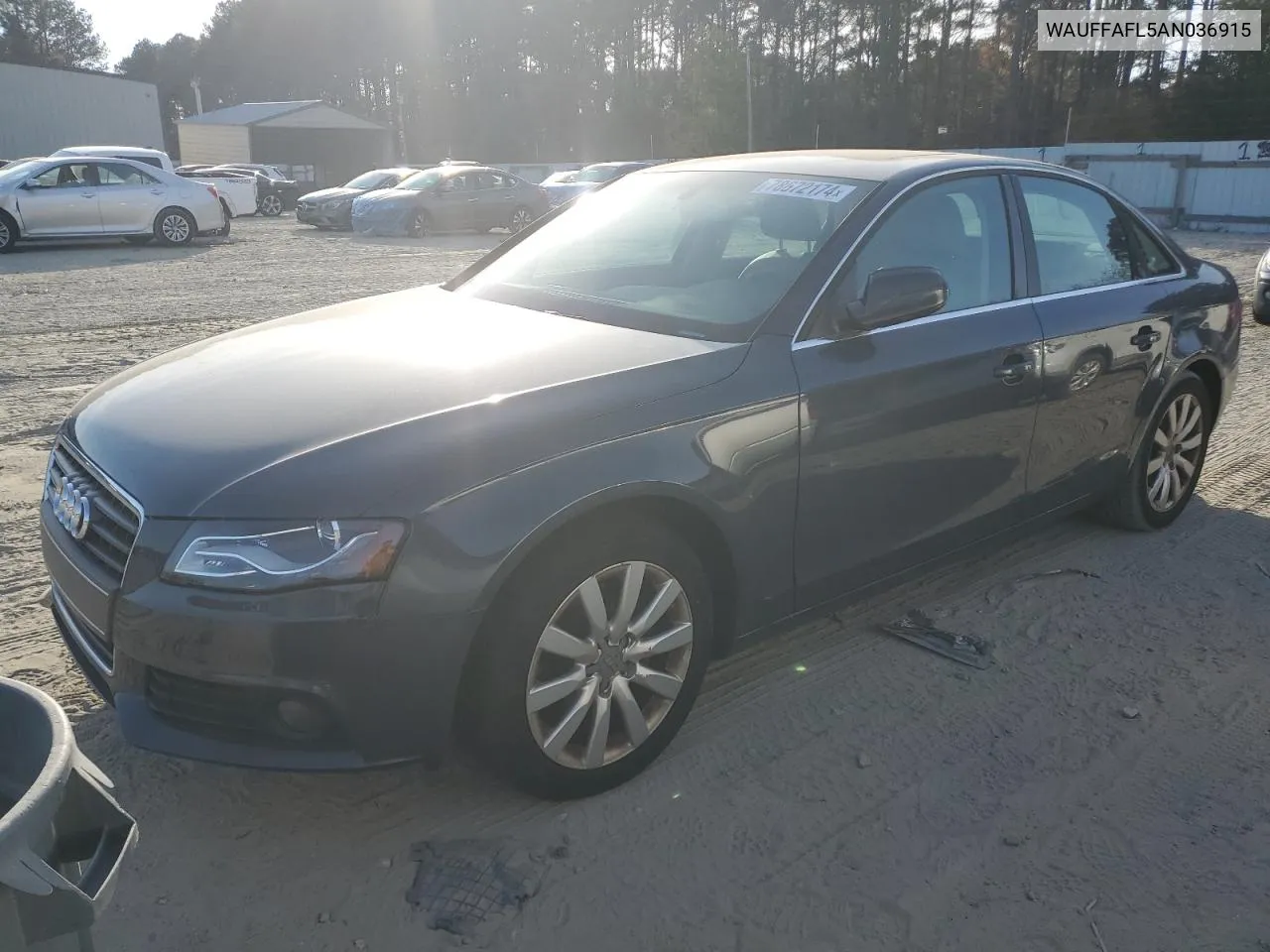 2010 Audi A4 Premium Plus VIN: WAUFFAFL5AN036915 Lot: 78672174